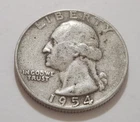 1954‑D Washington Quarter • 90% Silver • Circulated • X103
