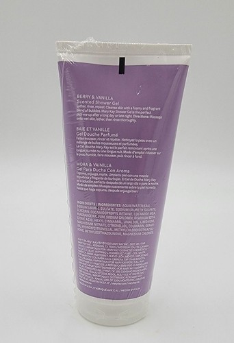 NEW SEALED MARY KAY BERRY & VANILLA SCENTED SHOWER GEL 6.7 FL OZ. - Picture 2 of 2