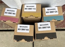 Genuine Sharp MX-36NT Toner Cartridge Set Yel...