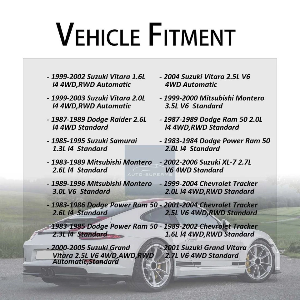 Eje delantero todas las juntas juntas juntas en U 2 piezas para Suzuki Grand Vitara 2,7 L 4x4 2001 Foto 2 de 4