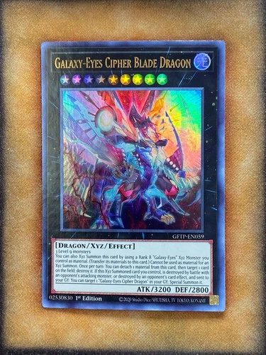 Yugioh Galaxy-Eyes Cipher Blade Dragon GFTP-EN059 Ultra Rare 1st Ed LP