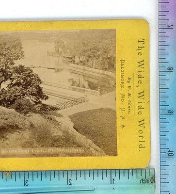 Path in Fairmount Park Philadelphia Pennsylvania PA W.M. Chase Stereoview