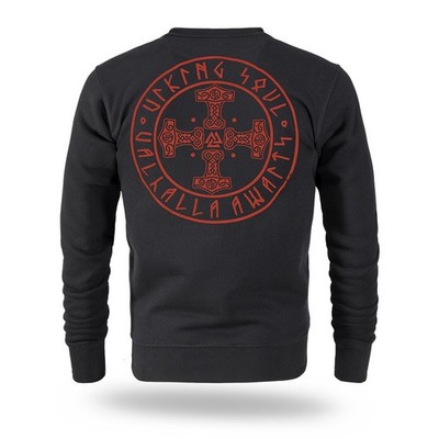 Herren Sweatshirt Jumper Pullover Wikinger Viking Valhalla Thor BC386