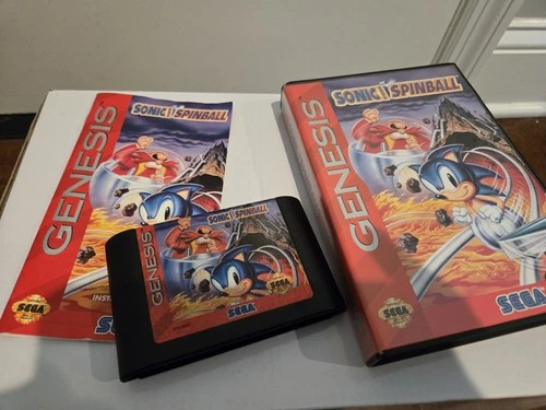 Sonic The Hedgehog Spinball / Pinball SEGA Genesis Game Complete