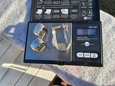 VINTAGE 1986 CHACON STERLING SILVER THREE PIECE BELT BUCKLE SET BY BRUCE ERIKSON