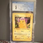 CGC 2 Pikachu Red Cheeks Base Set Shadowless 1st Ed 58/102 Pokemon 1999