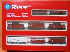 ROCO H0  04057A     8-tlg.  Güterwagen  Set  DR  Radsätze für Märklin   OVP