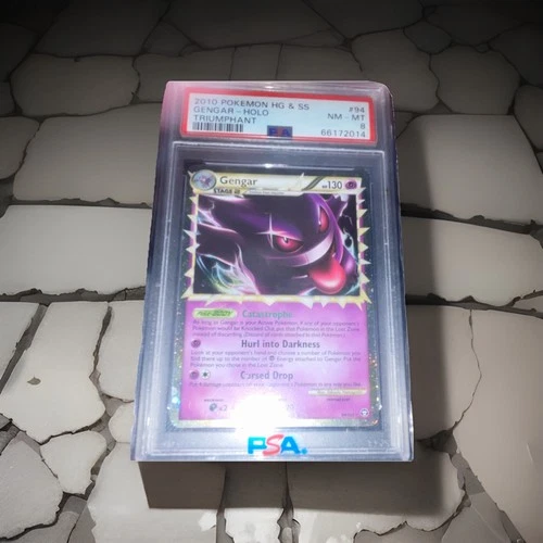 Pokémon Gengar Prime Triumphant 94/102 Ultra Rare Holo PSA 8 2010