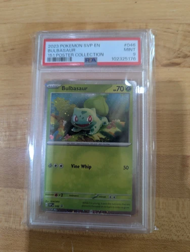 Pokemon Bulbasaur SVP046 151 Poster Collection Promo 046 46 PSA 9 Mint