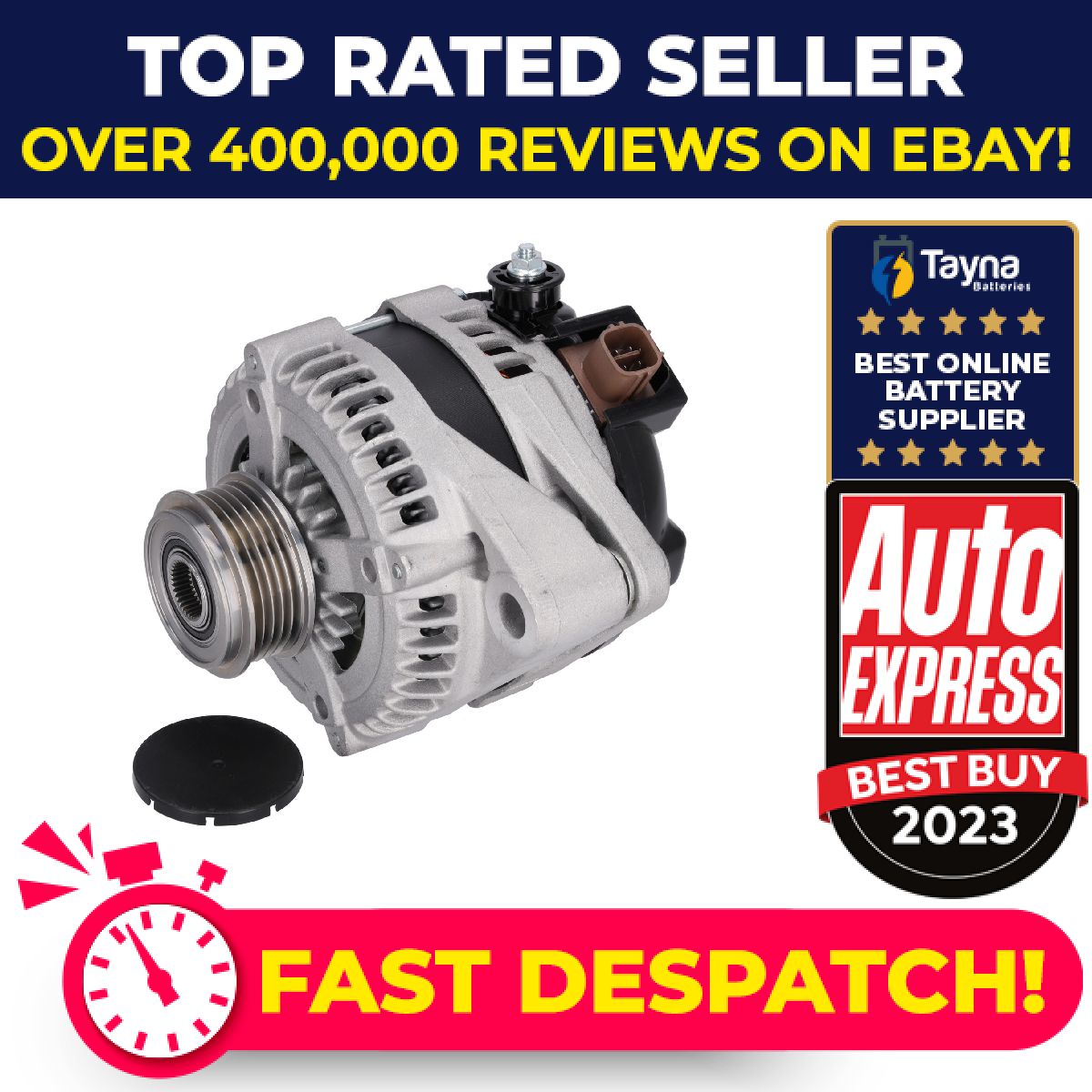 Alternator fits TOYOTA COROLLA VERSO 2.0D 02 to 09 1CD-FTV 2706027040 2706027050