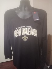 New New Orleans Saints Fanatics Women's Black Long Sleeve T-Shirt 4X