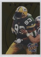 1997 Masters Packers Super Bowl XXXI Gold 850/1000 Gilbert Brown #20 00jz