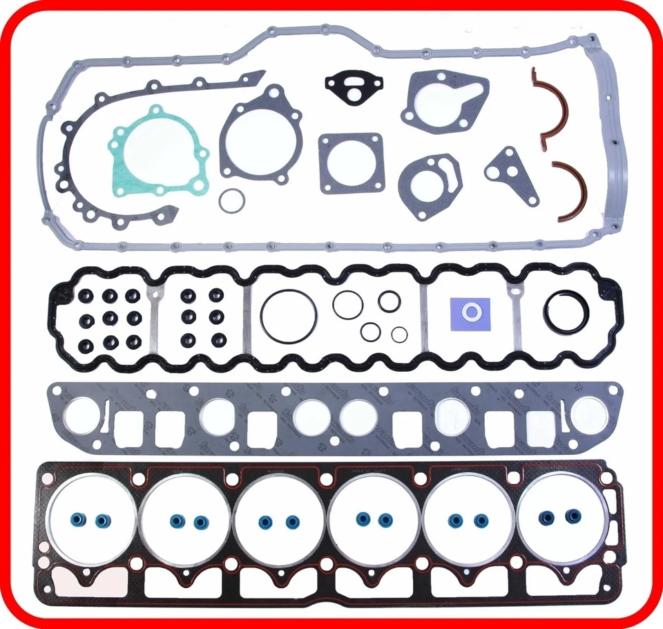 Kit de anillo de re-principal del motor Jeep AMC 242 4,0 L OHV L6 1996 1997 1998 ANILLOS DE JUNTA Foto 2 de 4