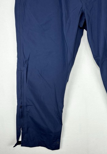 Brooks Brothers Zero Restriction Goretex Rain Pants Mens Large Blue Pro Sport - Picture 6 of 16