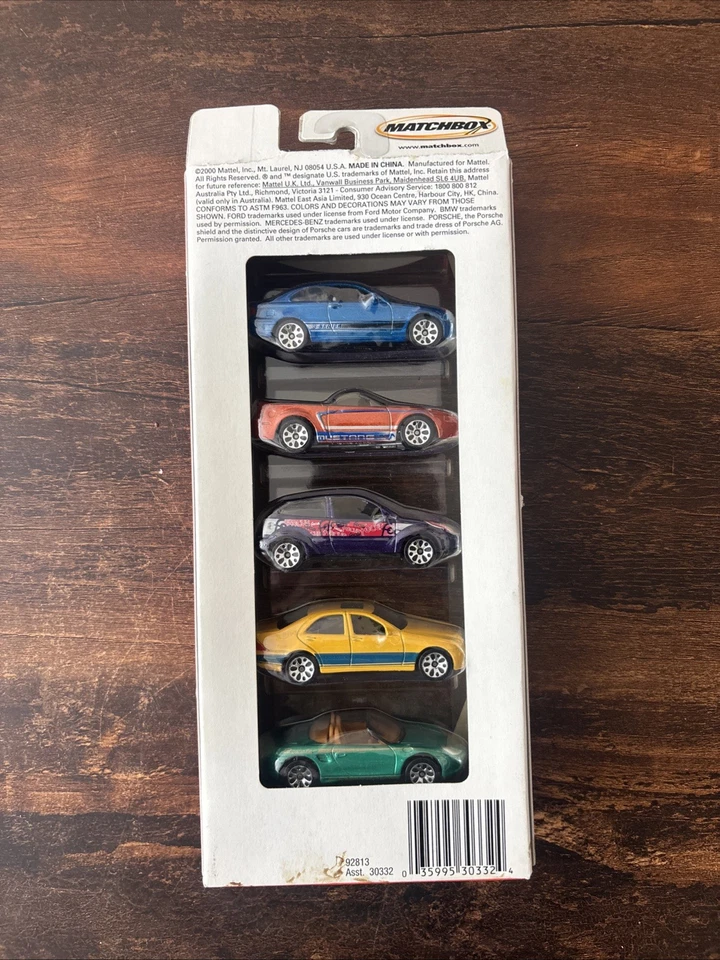 火柴盒 Major Motion 5 包礼品套装,美泰车轮野马宝马 Porche Focus — 第 2/2 张图片