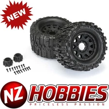 Proline 1/8 Trencher HP BELTED F/R 3.8" MT Tires Mounted 17mm Black Raid (2)