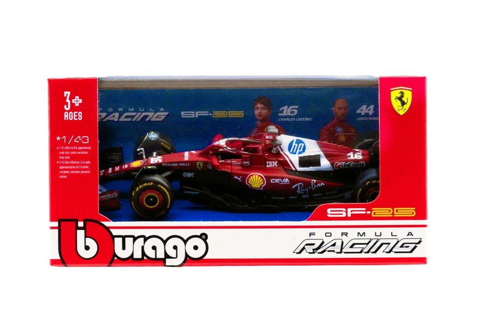 Modellino Ferrari SF-25 Charles Leclerc F1 2025 Scala 1/43 Burago - Immagine 2 di 2