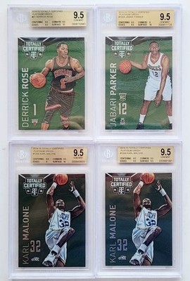 2014-15 Panini Totally Certified Basketball Base Platinum Green /5 - Graded