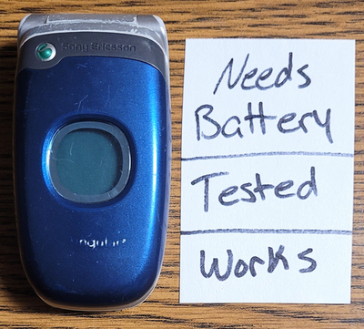 Sony Ericsson Z300a - Blue ( Cingular ) Rare Flip Phone - Tested