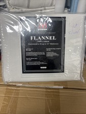 Bibb QUEEN Flannel Sheet Set 100 Cotton Cozy, Soft, 16 IN Deep Pocket Sheets