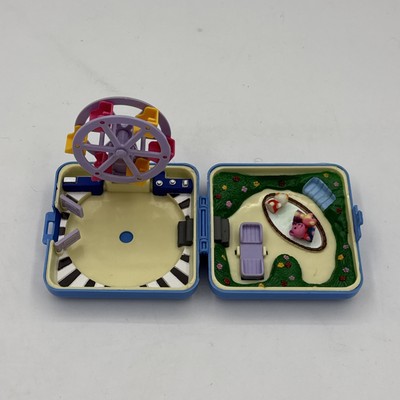 Pocket Paradise Small World Ferris Wheel w 3 pets 1992 Blue Hinstar