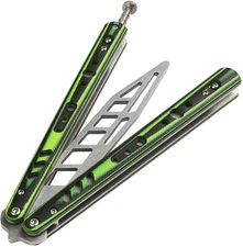 taiyuanyuan Butterfly Knife for Practice Training No Blade Foldable Surviva 895