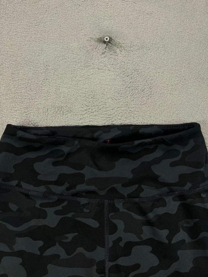 DANSKIN Womens Medium Dark Gray Camo Leggings Athletic Pull On Pants Skinny Leg - Image 4 of 4