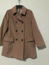 Gap Wool Blend Size M Beige Coat Jacket Winter Formal Women