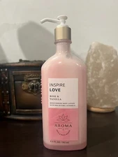 Bath & Body Works Aroma Inspire Love Rose & Vanilla Body Lotion 6.5oz NEW