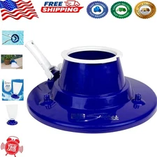 Efficient 15-Inch Leaf Vacuum Head for In/Ground Pools - Blue, Includes Mesh Bag