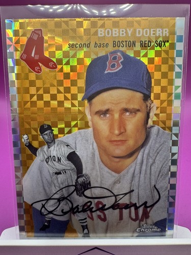 Bobby Doerr 2023 Topps Chrome Platinum Anniversary #473 X-Fractor