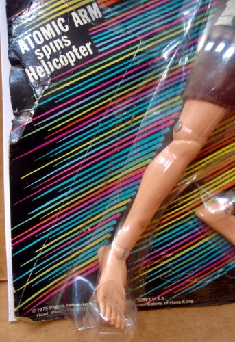 Vintage 1975 Hasbro GI Joe Atomic Man Mike Powers 12" Action Figure MOC MIP - Picture 3 of 7