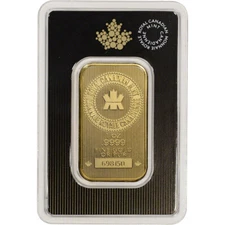 1 oz. Gold Bar - Royal Canadian Mint (RCM) - .9999 Fine in Assay