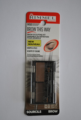 Rimmel Brow This Way Brow Sculpting Kit - 002 Medium Brown (Pack of 1)