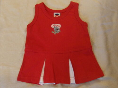 NCAA Cincinnati Bearcats Cheerleader Dress Size 6-9 Months EUC - Afbeelding 1 van 1