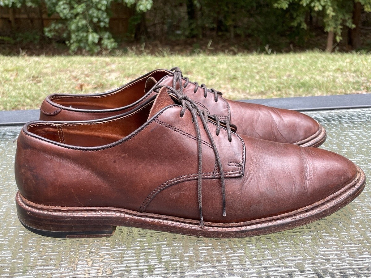 Alden Mens 10 B/D Brown Chromexcel Blucher Barrie Last Shoe Alden Mens 10 B/D Brown Chromexcel Blucher Barrie Last Shoe
