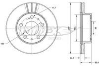 Tomex Brakes 2X Bremsscheibe Vorne BelüFtet FüR Peugeot Boxer Kasten Fiat 244