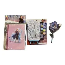 Disney Frozen Set of 3 Activity Sets Canvas Paint Sketch Pad Stickers New