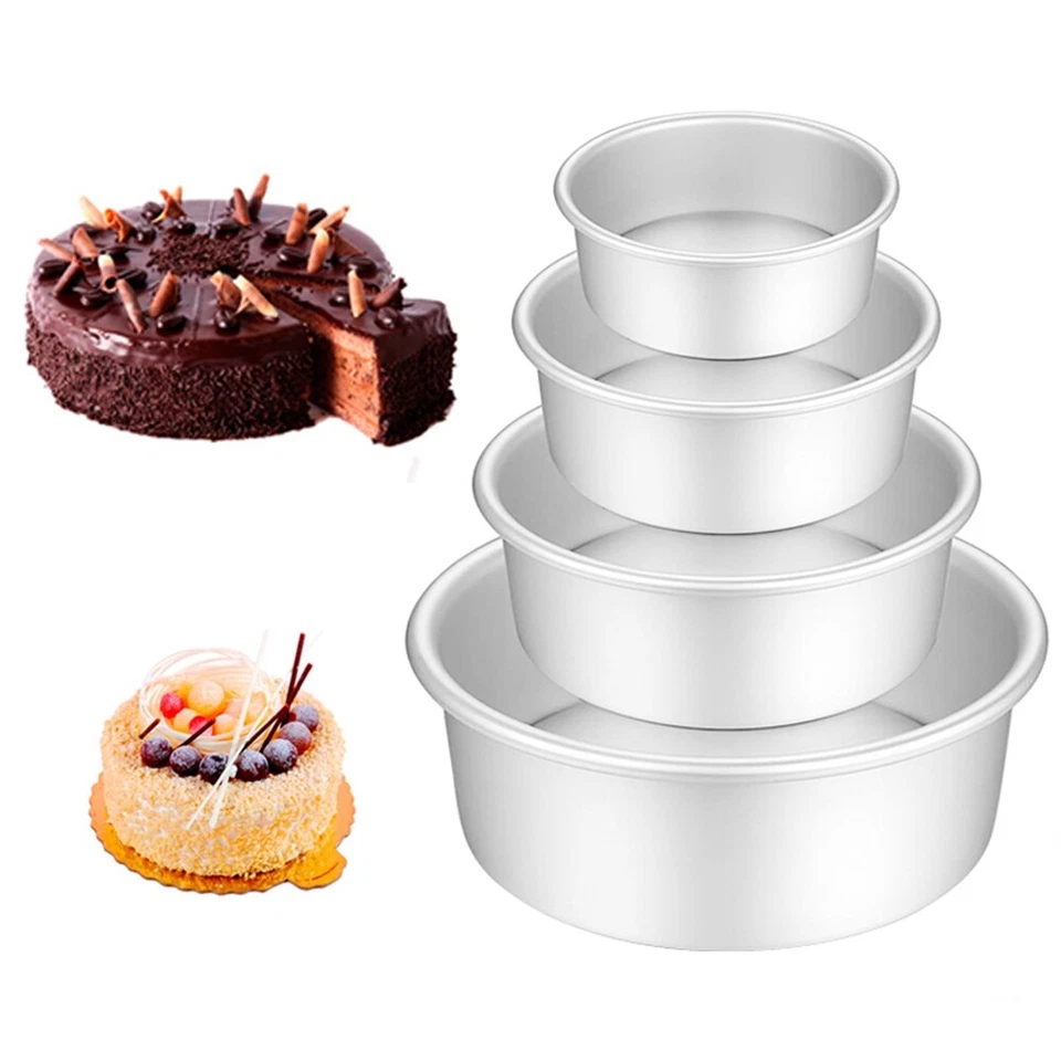 Cake Pan Aluminum Alloy Round Baking Pans Cake Mold Bakeware for Birthday