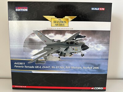 Corgi 1/72 AA33611 Panavia Tornado Diecast Model RAF No.31 Sqn, ZA447, England