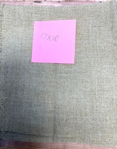 Cross Stitch Fabric 17x18 Inches Rustic Tan 14 Count - 第 1/2 張圖片