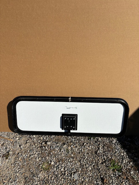 RV Trailer Cargo Access Door – Off White, 36x12x2 Inches, With Locks (No Keys), #149B
