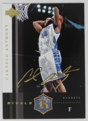 ROOKIE RIVALS LEBRON JAMES PLUS CARMELO ANTHONY AUTOGRAPH CARD 31