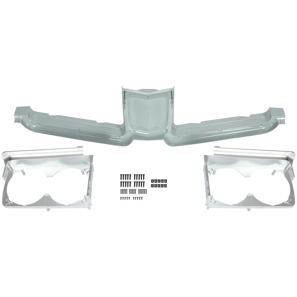 Центральный каменный щиток решетки и корпус фары для 1971 1972 Oldsmobile Cutlass - Изображение 4 из 4