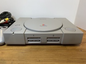 Sony PlayStation 1 PS1 SCPH-7000 Console Controller Set Gray Game JAPAN Tested