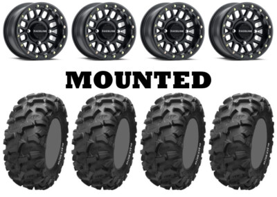 Kit 4 ITP Blackwater Evolution 30x10-14 on Podium Beadlock Matte Black TER