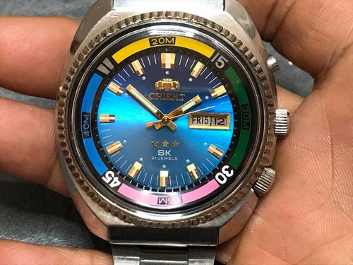 ¡ENVÍO GRATUITO! RELOJ JDM JUMBO 42MM ORIENT SK KING DIVER Bisel Arco Iris AUTO PARA HOMBRES - Imagen 2 de 21