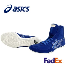 Asics Wrestling Shoes EX-EO special order 1083A001  blue x blue gold edge oki1③