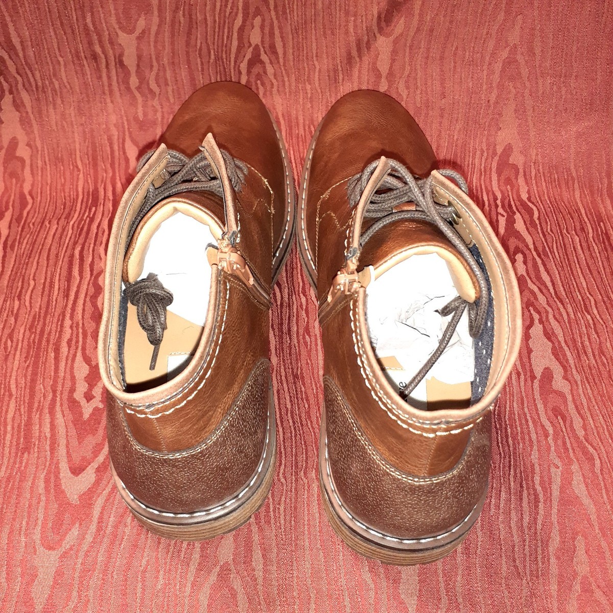 Rye Hawker Rye Mens Brown Suede Stitch Fit Mid Top Lace Up Chukka Boots sz 10.5 Hawker Rye Men main image 3