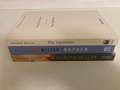 Andrew Miller Lot: Casanova in Love, Oxygen, The Optimists Advance ARCs